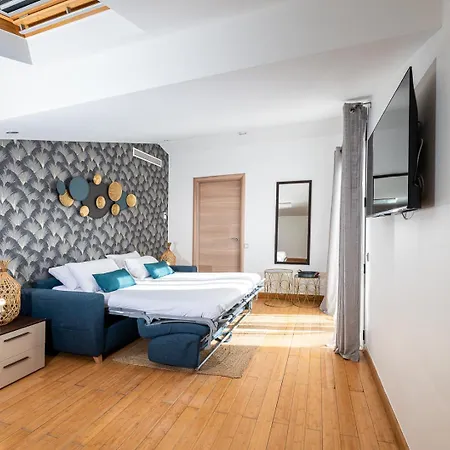 公寓 Dernier Etage Nest In Mandara - Vue Montagne, Antibes Cote D Azur 胡安莱潘